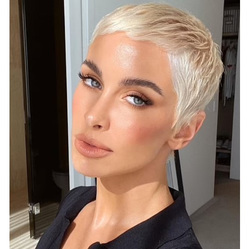 Short Two Tone Blonde Synthetic Pixie Cut Wigs RW1109