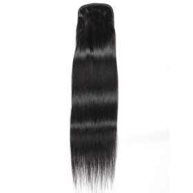 22" Human Hair Drawstring Rope Ponytail Silky Straight PW1027