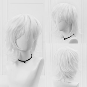 Road To Endymion Accelerator White Short Synthetic Cos Wig CW156