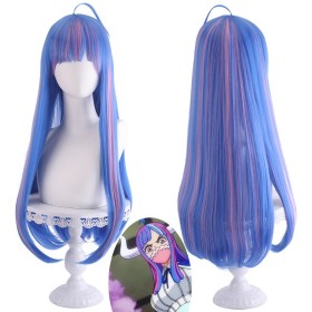 One Piece Ulti Blue Mixed Pink Synthetic Cosplay Wigs CW859