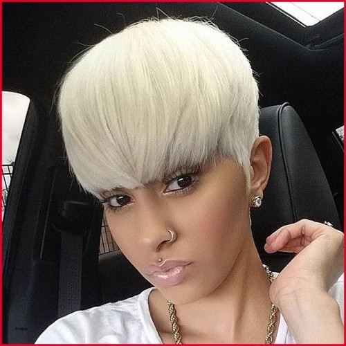 Platinum Blonde Short Straight Synthetic Pixie Wigs RW1118