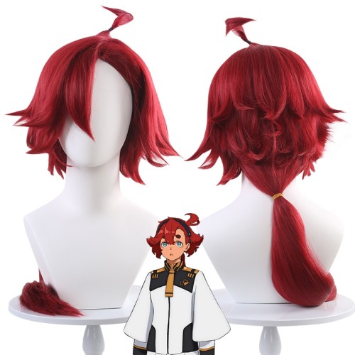 Mobile Suit Gundam: the Witch from Mercury Suletta Mercury Red Cosplay Wigs CW885