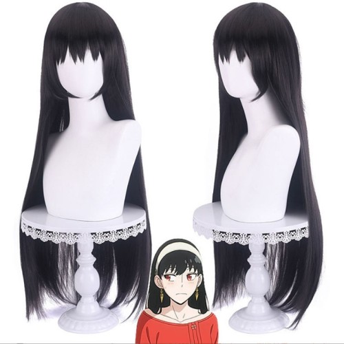 SPY×FAMILY Yor Forger Black Straight Cosplay Wigs CW863