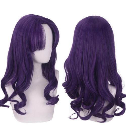 EVA Katsuragi Misato Purple Synthetic Cosplay Wigs CW845
