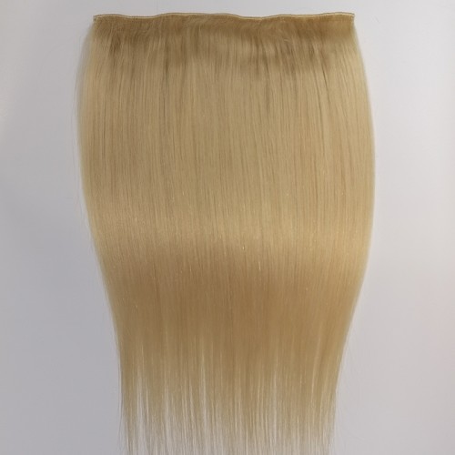 Blonde Human Hair Clip In Hair Extensions Straight PW1024