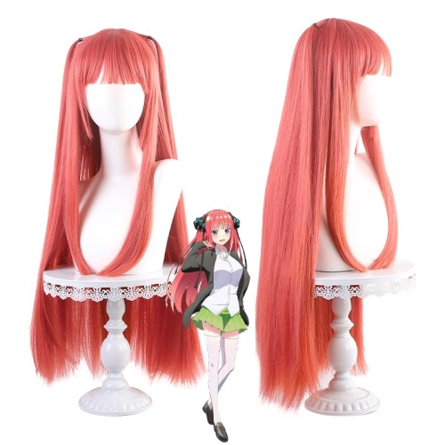 The Quintessential Quintuplets Nakano Nino Red Long Straight Cosplay Wigs CW900