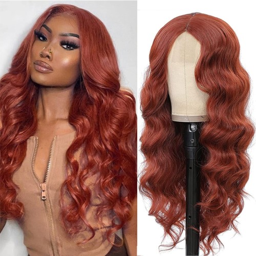 Red Body Wavy Small Lace Synthetic Wig RW041