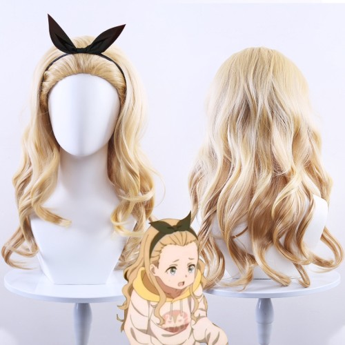 Lycoris Recoil Walnut Blonde Wavy Cosplay Wigs CW884